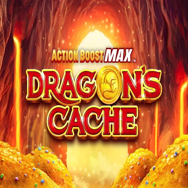 Action Boost Max Dragon's Cache by SpinPlay Games, showcased at llanista.de – game logo