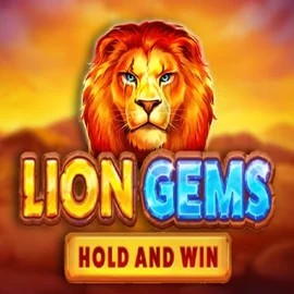Lion Gems Hold and Win slot visual from Playson available on llanista.de